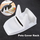 Plate Holder Cap Shelf Stove Organizer Spoon Rest Pot Lid Shelf Pots Cover Rack