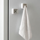 Punch-free Towel Hook Adhesive Push-in Hanger Rag Storage Plug Racks (Grey)