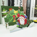 Santa Claus 5D DIY Special Shaped Diamond Painting Greeting Card Handmade Cards