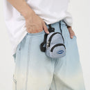 #A Nylon Purse Pendant Bag Waistcoat Street Sports Chest Sling Crossbody Bags