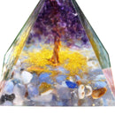 Crystal Pyramid Healing Energy Meditation Stones Home Office Decoration Crafts