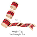 Latex Cloth Ribbons Bow Gift Wrapping Xmas Decoration Handmade DIY Accessories