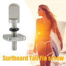 2pcs Stainless Steel Boat Surfboard Fin Screw Long Board Fin Screws Plate T