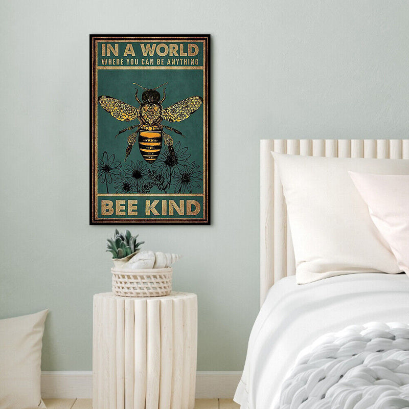 11CT 3 Strand Full Embroidery Bee Cotton Print Cross Stitch Home Decoration