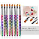 Pen Nail Painting Brush Set UV Gel Acrylic Nail Art Brush Flower Drawing Pen