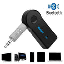 Wireless Bluetooth 3.5mm AUX Audio Stereo Music Car Mic Black Receiver Y8I0
