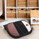 Portable Octagonal Pet Tent Folding Easy Operation Dog Fence Kennel (Brown)