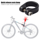 28.6mm Bicycle Seat Post Clip Aluminum MTB Road Bike Seatpost Clamp (Black)