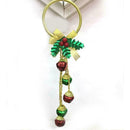 Christmas Tree Bells Pinecones Bow Door Wall Hanger Pendant r Wreath Deco O2J4
