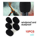 10x 30mm Soft Elastic Sponge Microphone Head Cover For Headset Mic Sleeve T2S5
