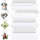Sublimation Blank Keychain MDF Material Blank Key chain Key Rings Present