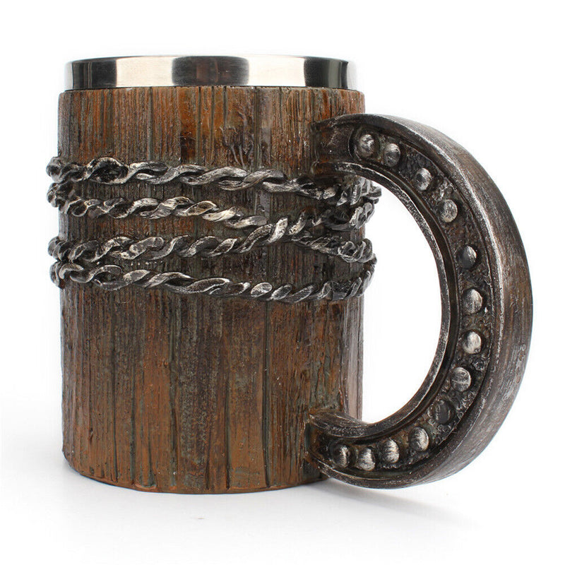 Horseshoe Coil Cups Stainless Steel Coffee Mug for Living Room Kitchen Ornaments