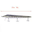 23cm 46g Simulation Fishing Lures Artificial Wobbler 13 Segments Bait (B) Newly