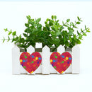 500pcs/roll Colorful Heart Shaped Stickers Self-adhesive Labels (1 inch) Newly