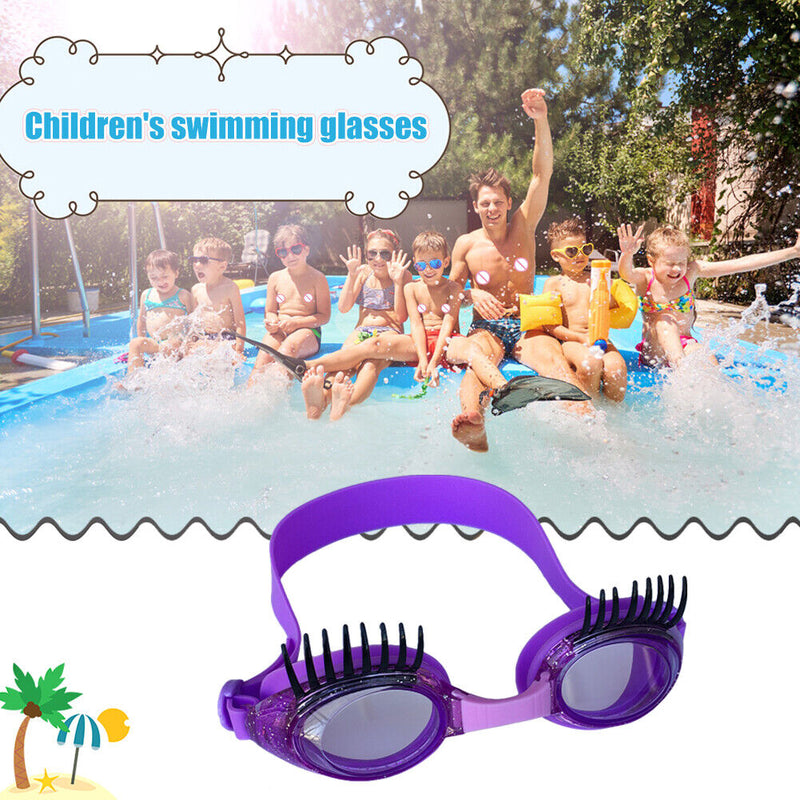 Childrens Swimming Goggles Cartoon Waterproof Anti Fog Eyewear Glasses (D)