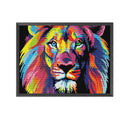 11CT Counted Full Embroidery Set Colorful Lion Needlework DIY Cotton Needlewo