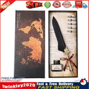 Retro Feather Dip Pen Writing Ink Set Quill Pen Fountain Pens Gift Box Newly