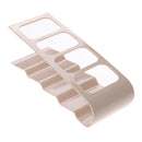 Practical Wrinkled 4 Section Home Appliance Remote Control Holder Beige Newly
