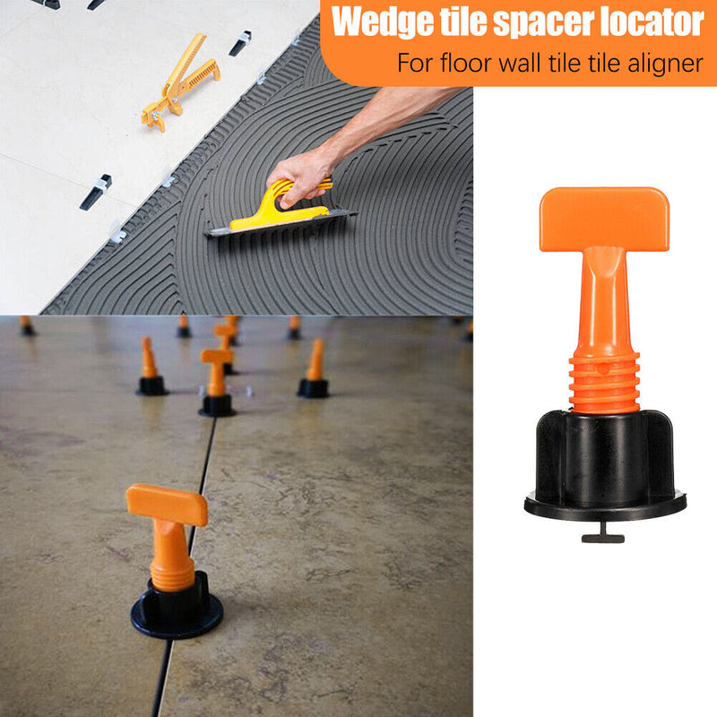 50pcs Tile Leveling System Toolkit Level Wedges Alignment Spacer Leveler Lo