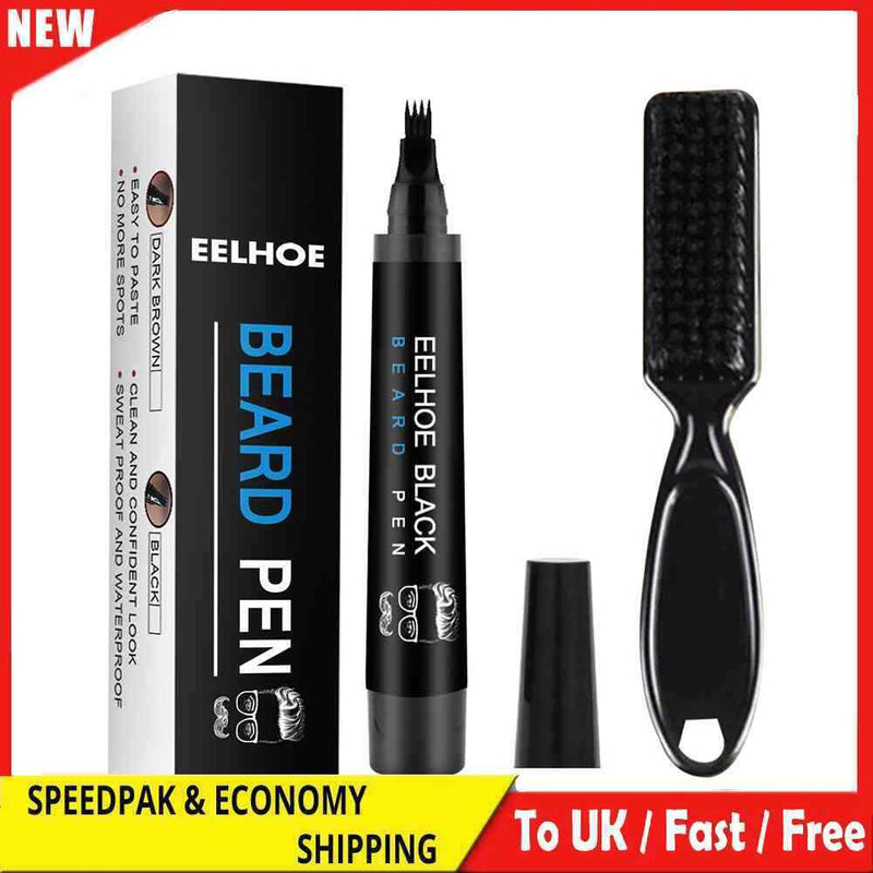 Beard Filler Enhancer Pen Pencil Waterproof Moustache Shaping Coloring Brushes