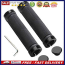 2pcs BMX MTB Bicycle Handlebars Anti-slip Rubber Bike Hand Grips w/ Plugs W