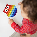 Autism Push Bubble Sensory Toys Desktop Puzzle Anti Stress Toys (Rainbow) Newly