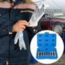 6pcs/set Remove Stripped Damaged Wire Screw Tap Extractor Drill Bits Set Newly