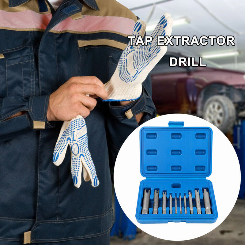 6pcs/set Remove Stripped Damaged Wire Screw Tap Extractor Drill Bits Set Newly