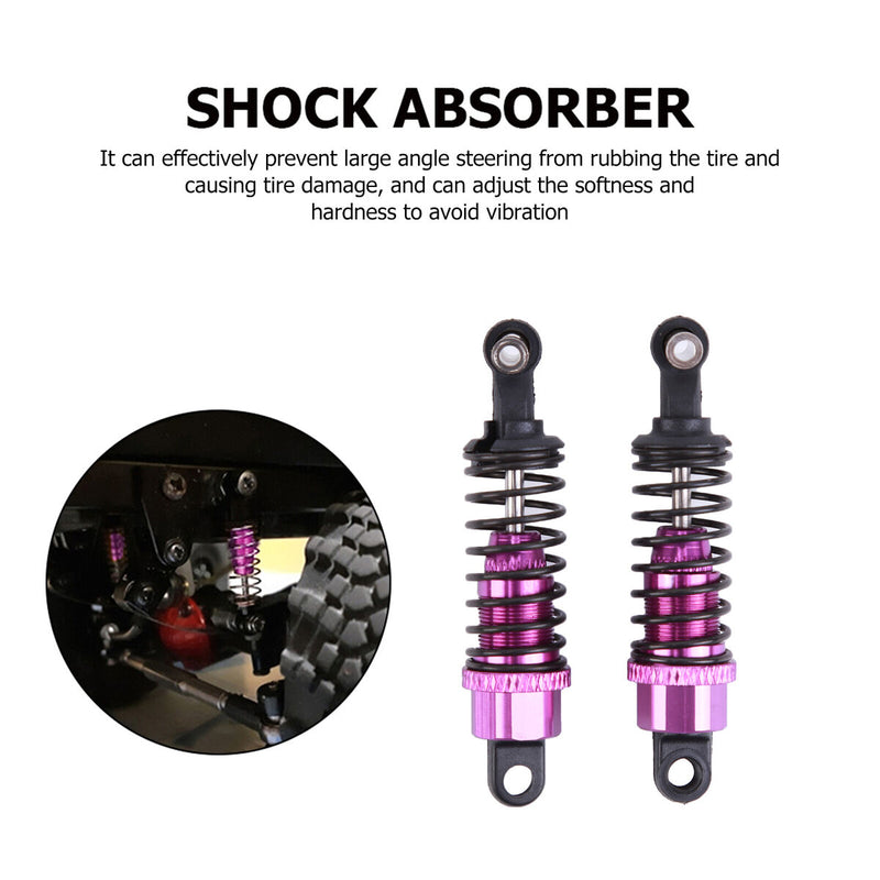 #A 2Pcs RC Cars 65mm Spring Shock Absorber Upgrade Parts for Wltoys 1/18 A959 A9
