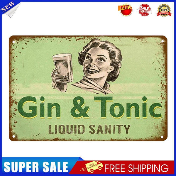 20x30cm Character Retro Tin Painting Rectangular Metal Wall Signs Decor (2)