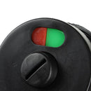 Nylon Plastic Partition Public Toilet Door Lock Handle Black Indicator Lock