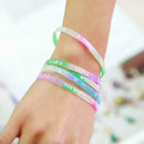 Candy Color Luminous Bracelet Silicone Glow in the Wristband Dark Gift Z1J best