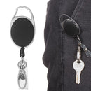 Clip Key Ring Stationery Keychain Clip Retractable Lanyards Badge Holder