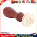 Retro Plant Wood Handle Metal Sealing Wax Stamps DIY Craft Stamp (C012) Newly