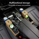 Universal Vehicle Car Seat Crevice Organizer Dual USB Phone Holder Charger Box