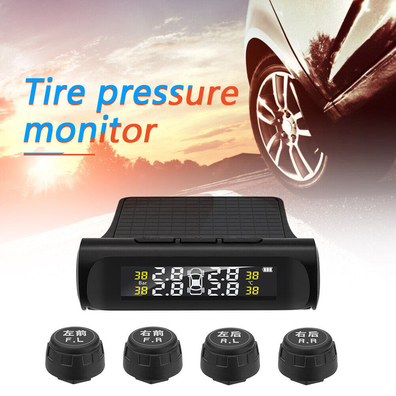 Car TPMS Auto Tire Pressure Temp Monitoring System with External Sensors Newly
