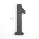 Metal Digital Number Cast Iron House Sign Doorplate DIY Cafe Wall Decor (1)