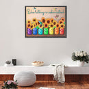 5D DIY Diamond Painting Plants Letter Partial Special Shape Drill Art Crafts Set