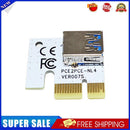 Mining PCI Express Adapter PCIe 1X to 16X Graphics Card Extender Card White