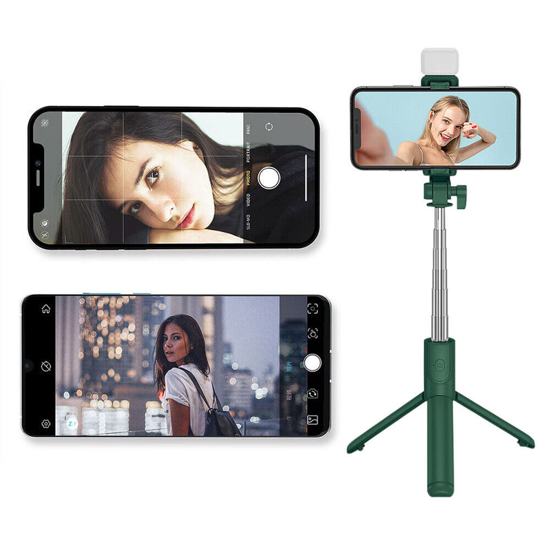 Multifunctional Phone Stand Bluetooth-compatible Desktop Support with Fill Light