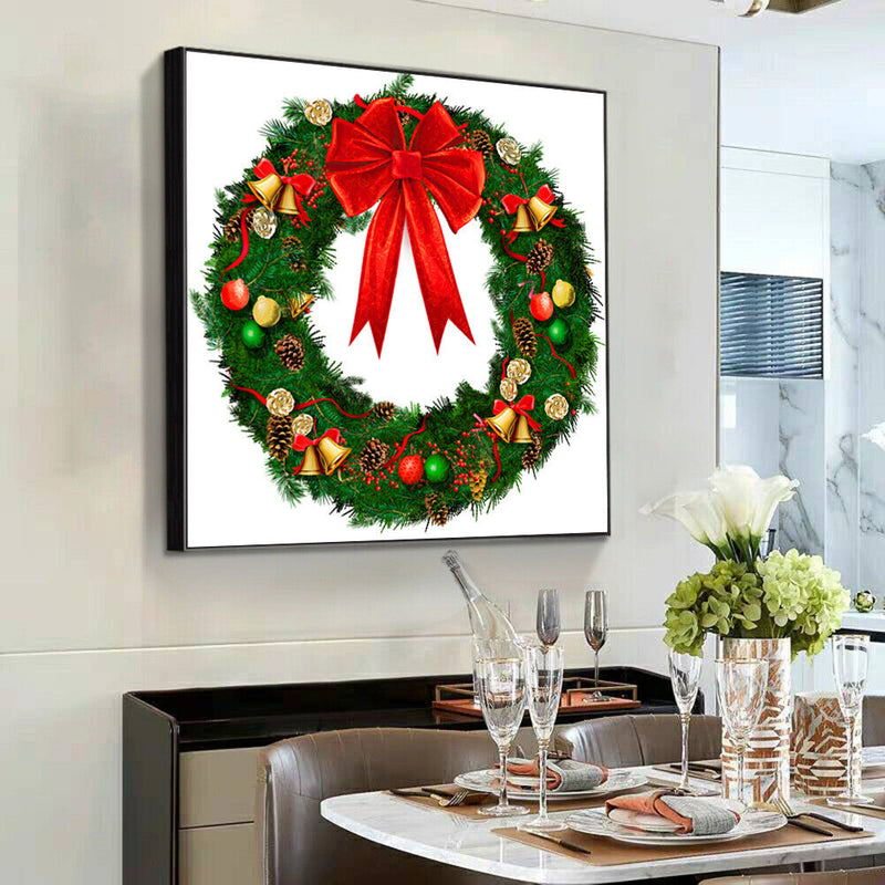 5D Diamond Painting DIY Festival Wreath Full Round Drill Rhinestone Mosaic Ki