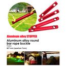 Awning Rope Fastener Adjuster Wind Rope Buckle Runner Tent Stopper (4pcs) Newly
