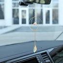 Crystal Ball Iron Ring Hanging Pendant Home Garden Decor (16)