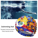 Ladies Swim Cap Long Hair Swimming Cap Elastic Draping Bathing Cap for Swim Pool