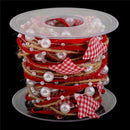 Christmas Trees Rope Ribbon 16.4ft DIY Star Bead Chain Gifts Wrap Ribbons