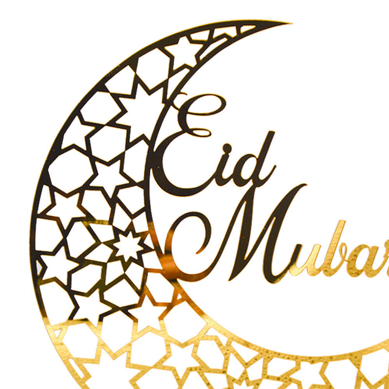 EID Mubarak Supplies Acrylic Islamic Muslim Ramadan Desktop Decorations Ornament