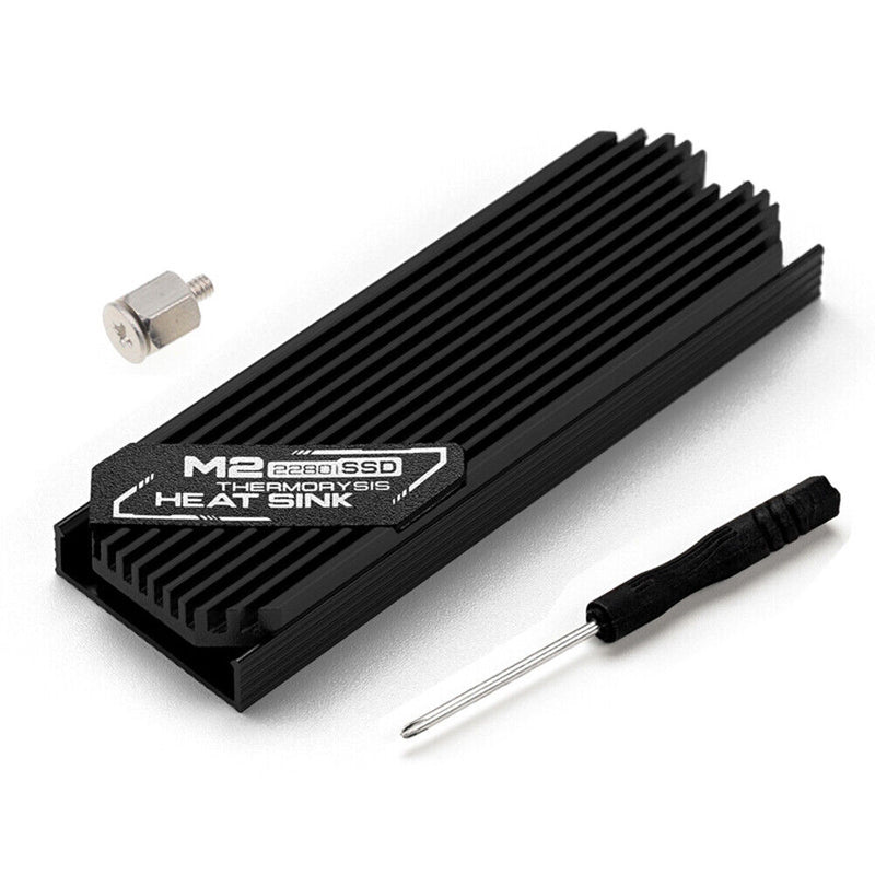 M.2 Solid State Hard Disk Heatsink Heat Radiator for PCIE 2280 SSD (Black)