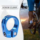 1pc MTB Cycling Seat Tube Clip Bike Release Seatpost Clamp (28.6mm Blue) Newly