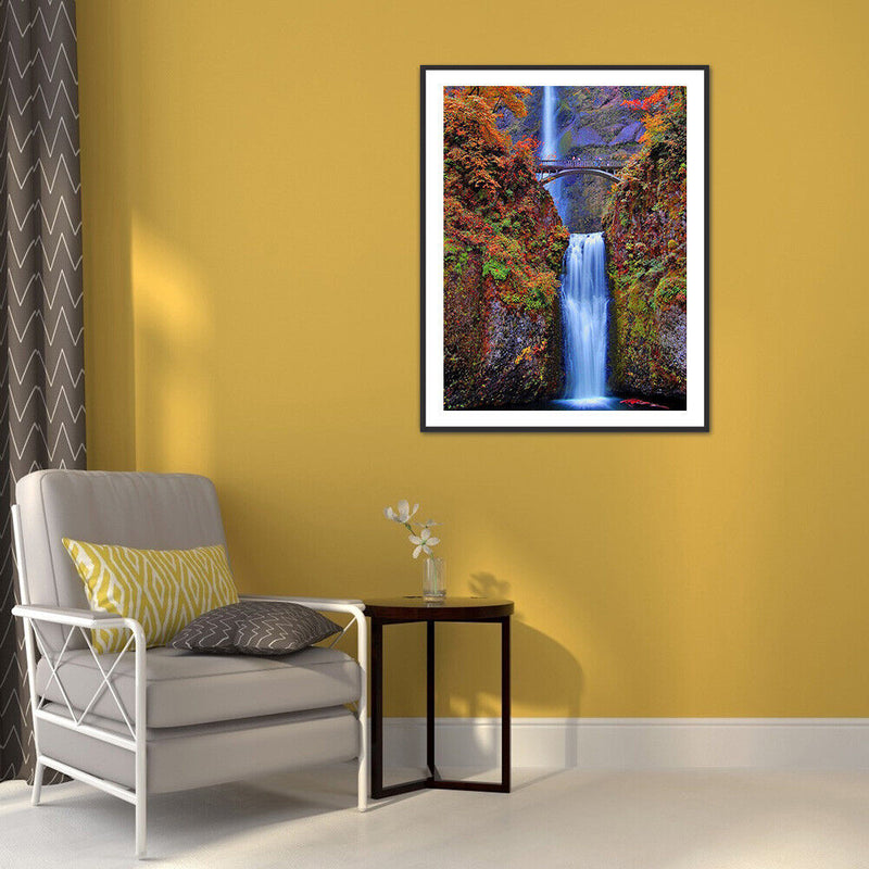 5D Diamond Painting Kit DIY Waterfall Full Round Drill Mosaic Home Decoration