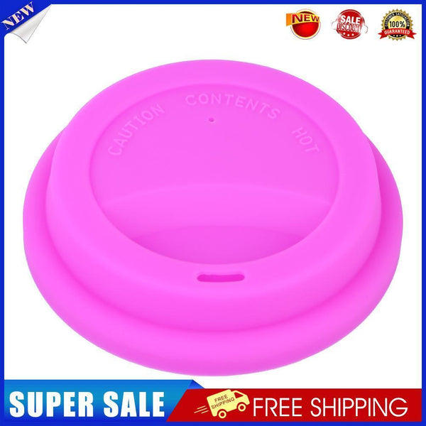 Silicone Cup Lid Reusable Anti-dust Leakproof Insulation Cover (Rose Red)